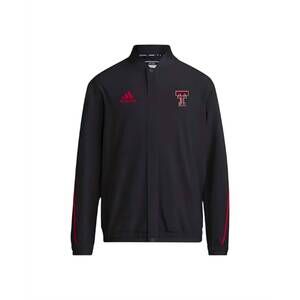 NEW ADIDAS women's texas tech sideline athletic full zip woven jacket in black